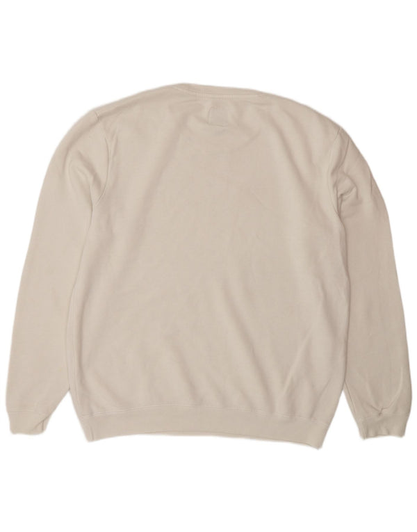 Jack Wills moletom masculino jumper grande algodão branco
