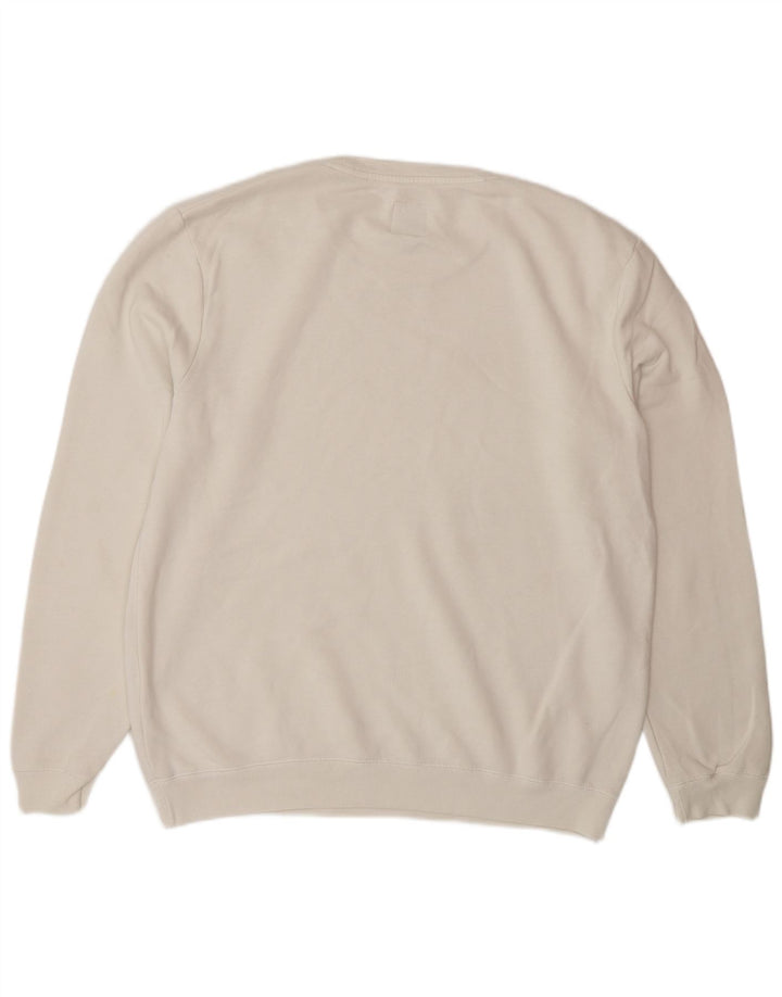 Jack Wills moletom masculino jumper grande algodão branco