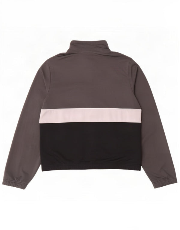 Nike Mens Tracksuit Top Jacket Pequeno Cinza Colorblock Poliéster