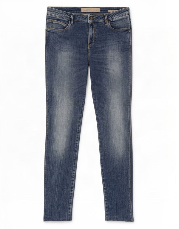 Guess Womens Curve X Skinny Jeans W30 L29 Azul Algodão