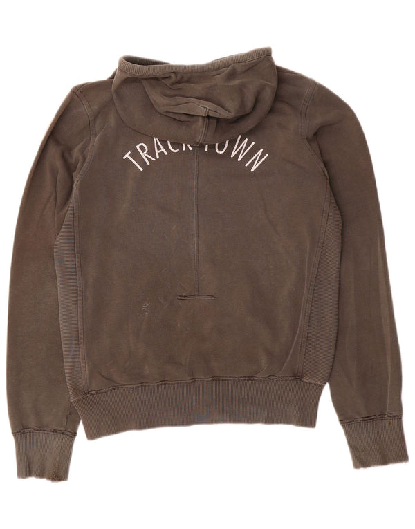 Jumper com capuz gráfico feminino Nike UK 10/12 algodão cáqui médio