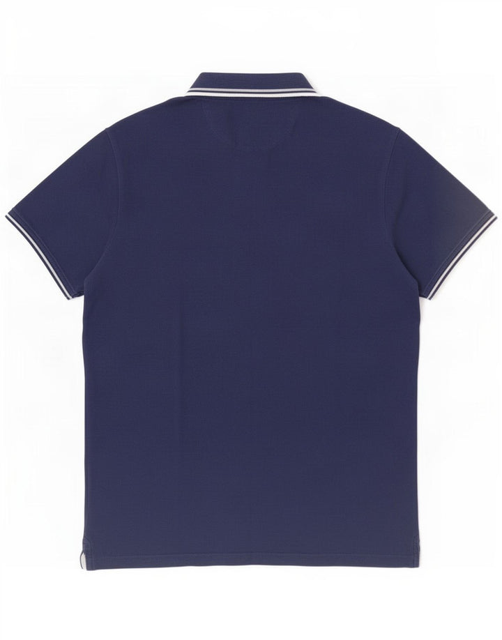 Camisa polo masculina Champion grande listrada azul marinho