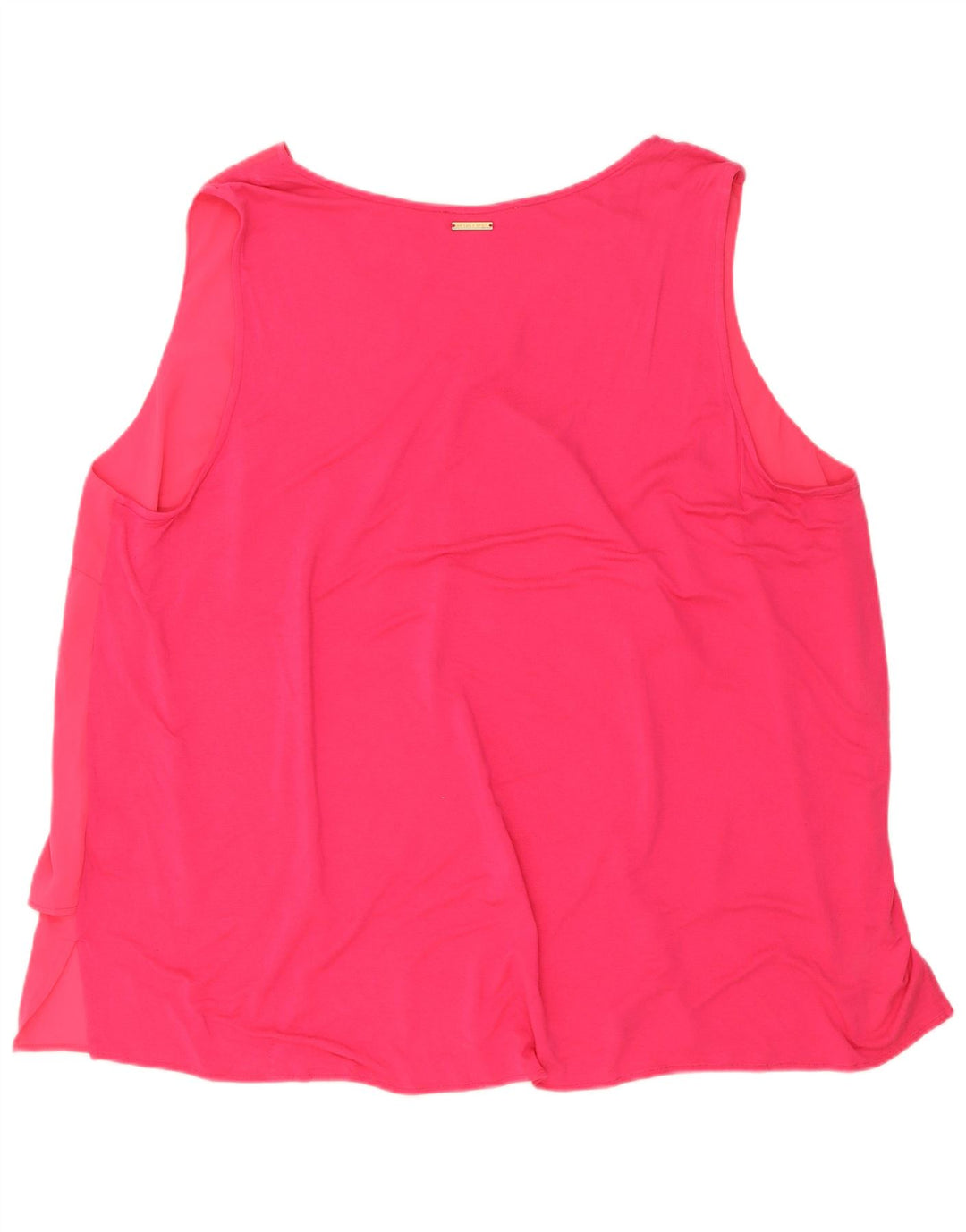 Blusa feminina sem mangas Michael Kors Top UK 22 3XL poliéster rosa
