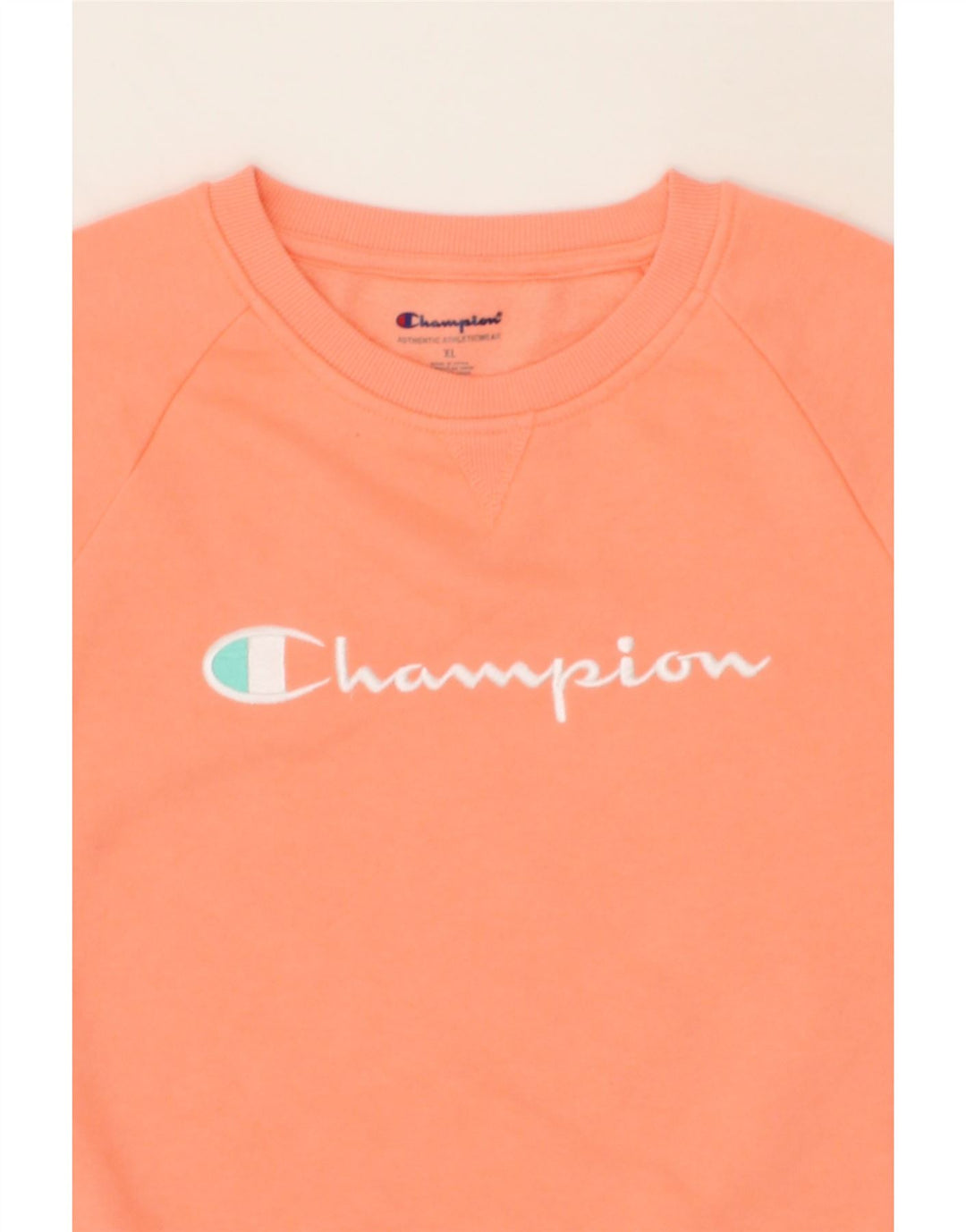 CHAMPION Girls Sweatshirt Jumper 14-15 Years XL  Orange Cotton Vintage Champion and Second-Hand Champion from Messina Hembry 