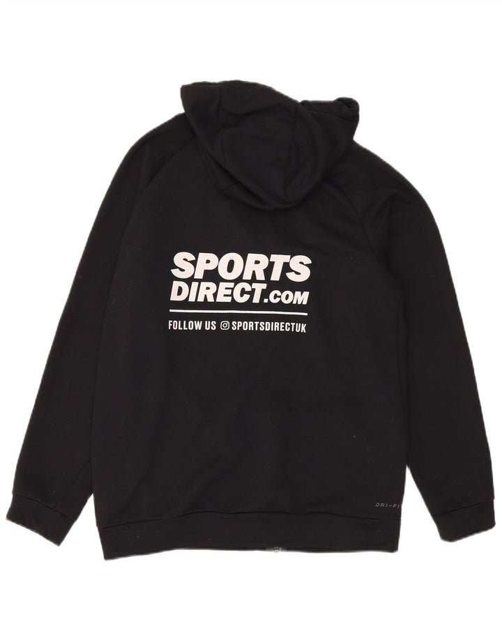 Suéter Nike masculino Dri Fit Graphic Zip com capuz pequeno poliéster preto