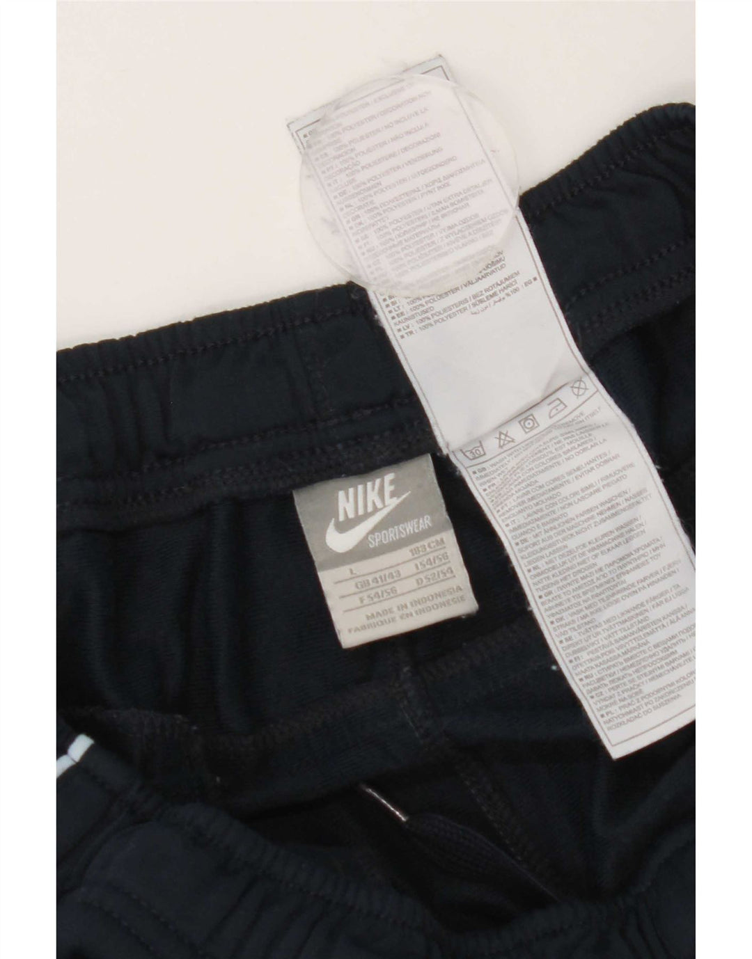 Calça de treino masculina Nike joggers grande poliéster azul marinho