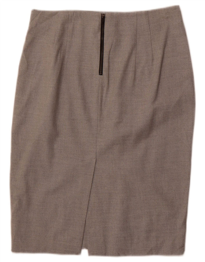 ZARA Saia lápis feminina média W28 cinza