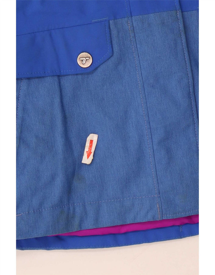 Jaqueta corta-vento Columbia Girls Titanium 10-11 anos azul médio