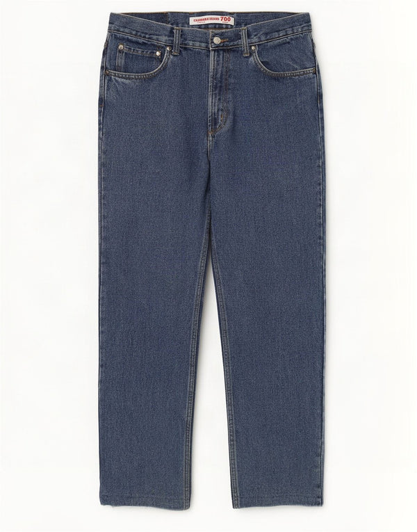 Calça Jeans Carrera 700 Straight Feminina W38 L30 Azul Algodão