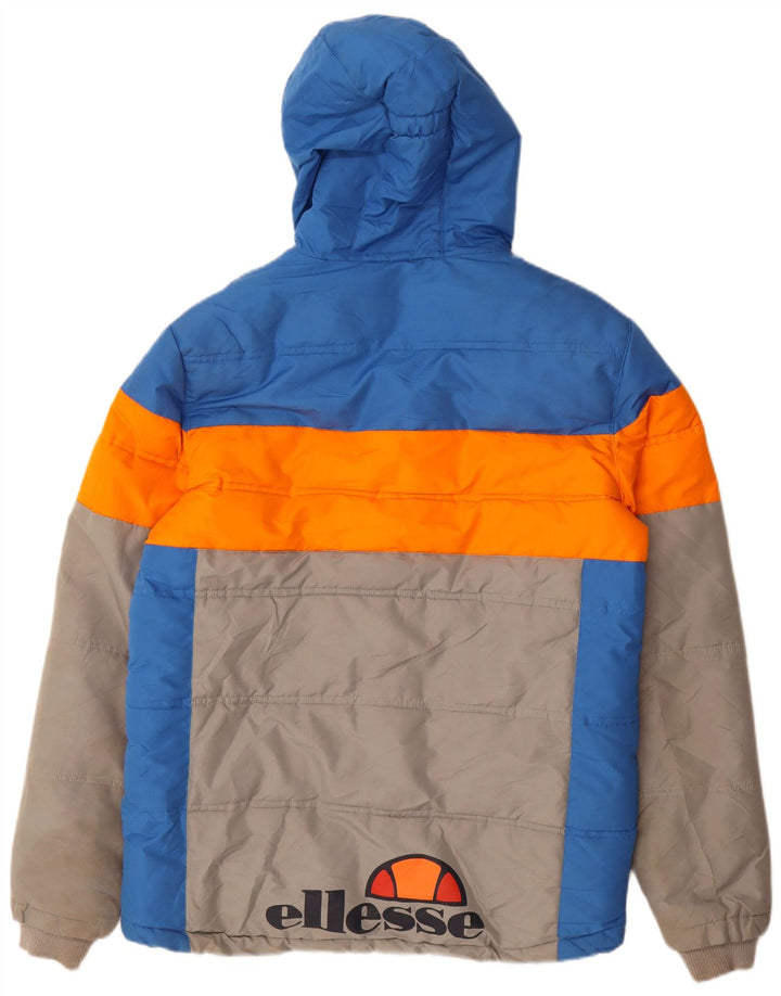 Ellesse Jaqueta masculina gráfica acolchoada UK 38 Medium Multicolor Colourblock