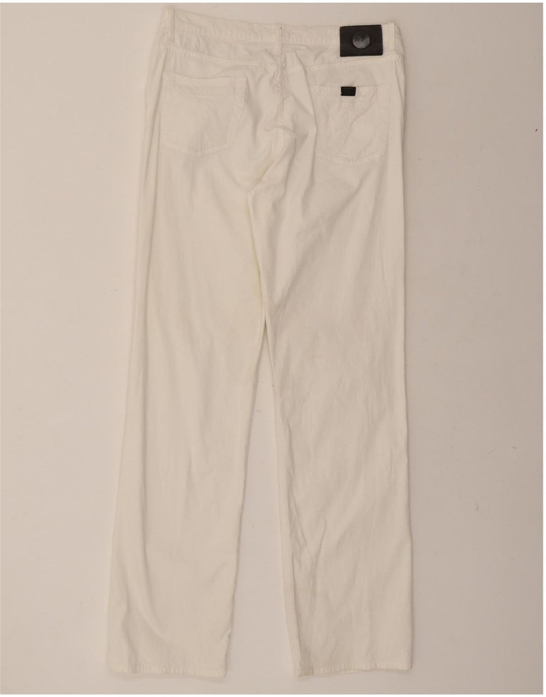 TRUSSARDI Mens Straight Jeans W35 L34 White Cotton Vintage Trussardi and Second-Hand Trussardi from Messina Hembry 
