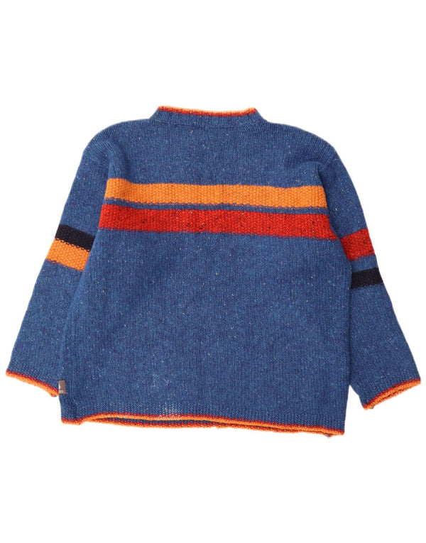 Suéter masculino Fisherman Out Of Ireland com gola redonda grande azul