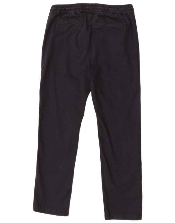 Calça chino reta feminina Marks & Spencer médio W34 L29 azul marinho