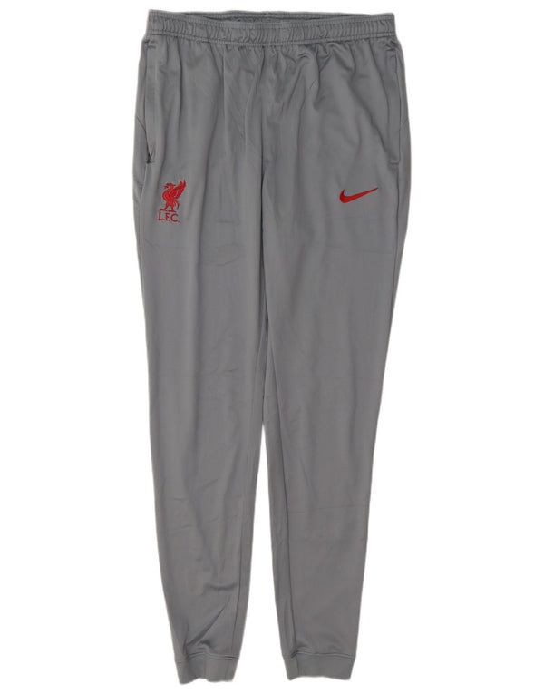 Nike Mens Liverpool Slim Fit Calças de treino Joggers Grande Cinza