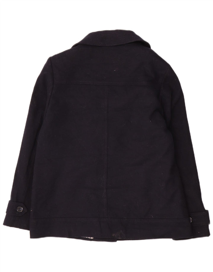 Jaqueta bomber feminina Marks & Spencer Reino Unido 14 grande poliéster azul marinho