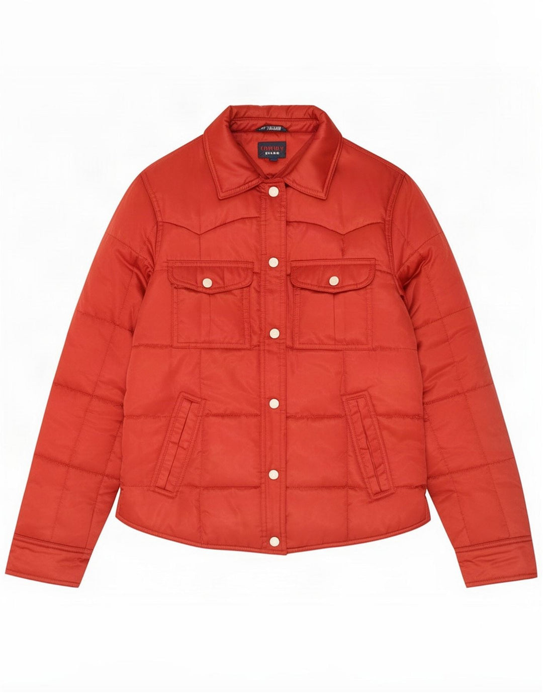 Tommy Hilfiger Jaqueta acolchoada feminina Reino Unido 12 poliéster vermelho médio