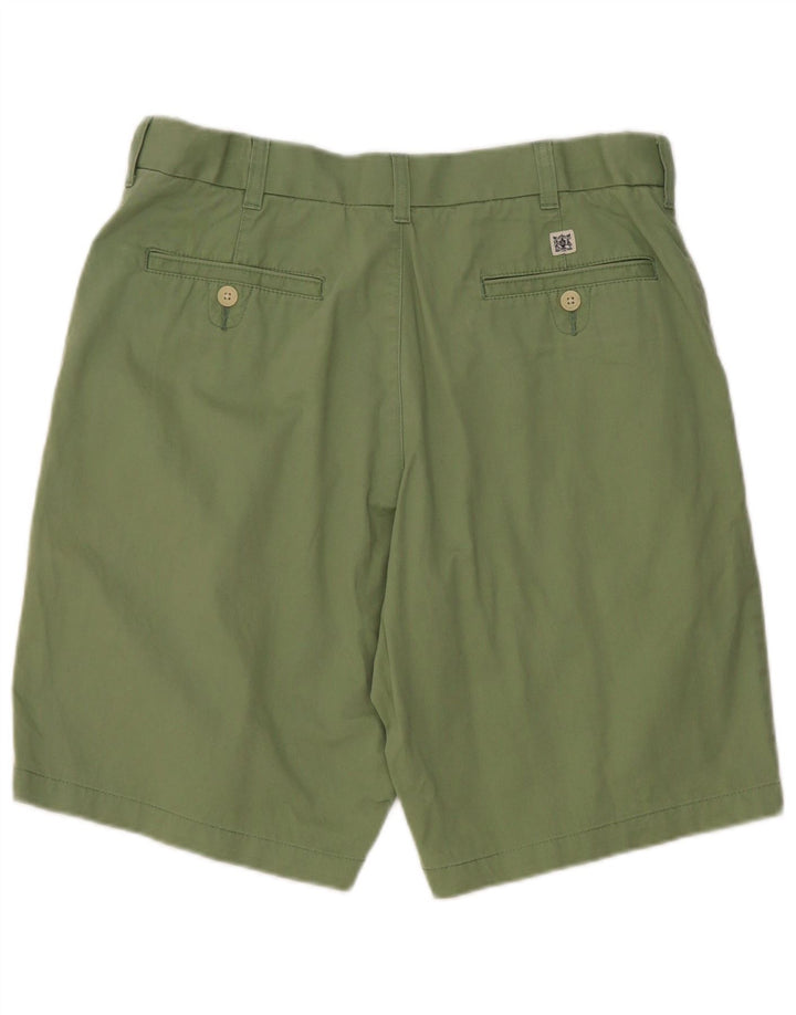 Shorts chino feminino Marks & Spencer W34 grande algodão verde