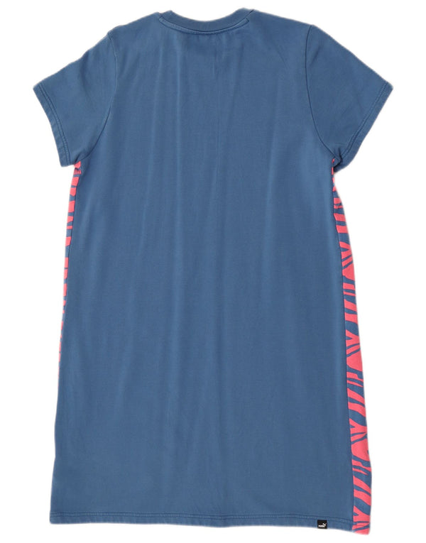 Camiseta feminina Puma UK 18 XL azul animal print algodão