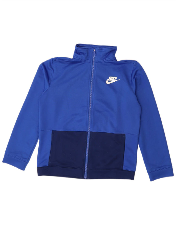 Jaqueta Nike Boys Tracksuit Top 13-14 Anos XL Azul Colorblock Poliéster