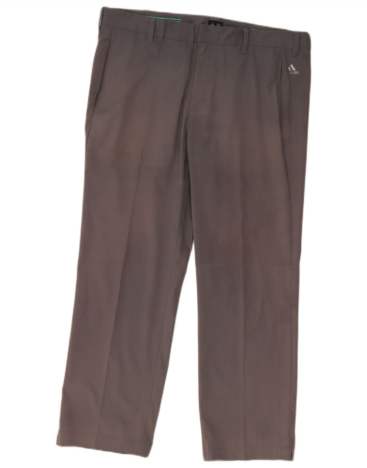 Calça Chino Reta Masculina Adidas W38 L29 Cinza Poliéster