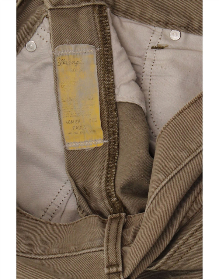 WRANGLER Womens Crop Straight Jeans W30 L26 Khaki Cotton Vintage Wrangler and Second-Hand Wrangler from Messina Hembry 