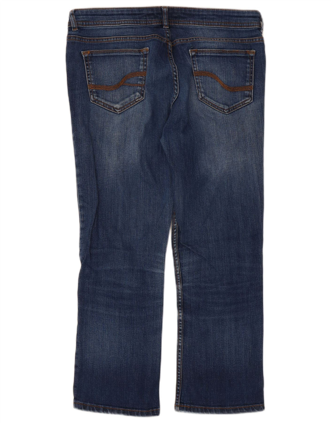 Calça jeans feminina Fat Face UK 12 médio W32 L23 azul