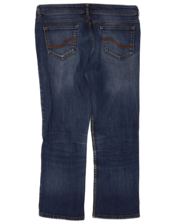 Calça jeans feminina Fat Face UK 12 médio W32 L23 azul
