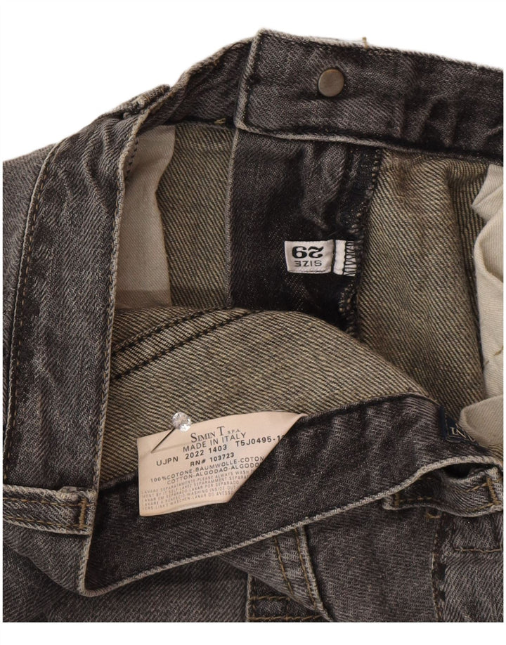 Calça jeans reta masculina Armani W29 L33 algodão cinza