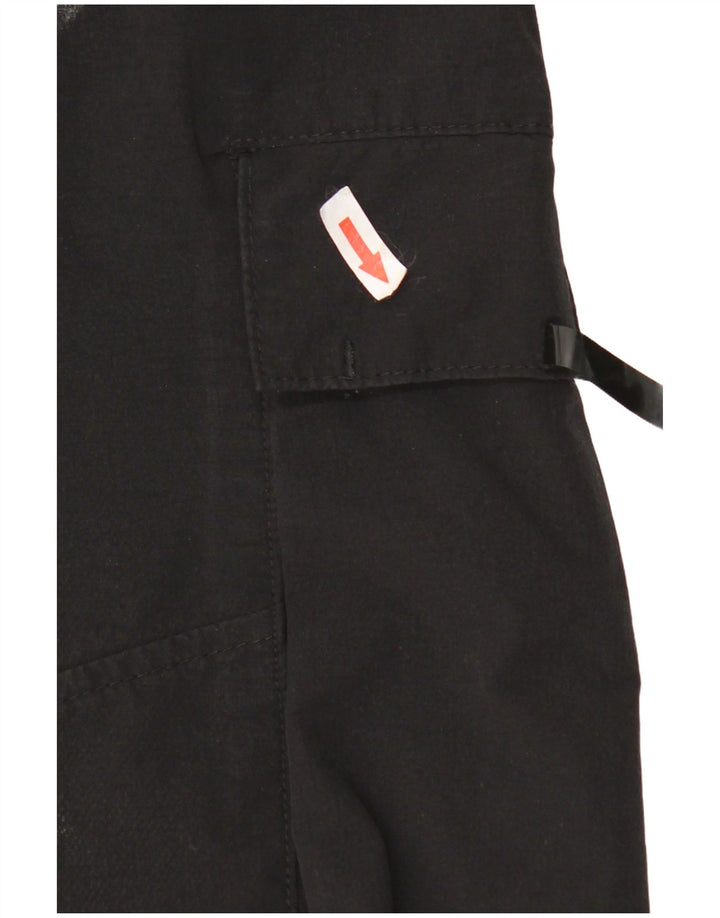 Calça cargo masculina Zara Crop Tapered média W32 L24 preta