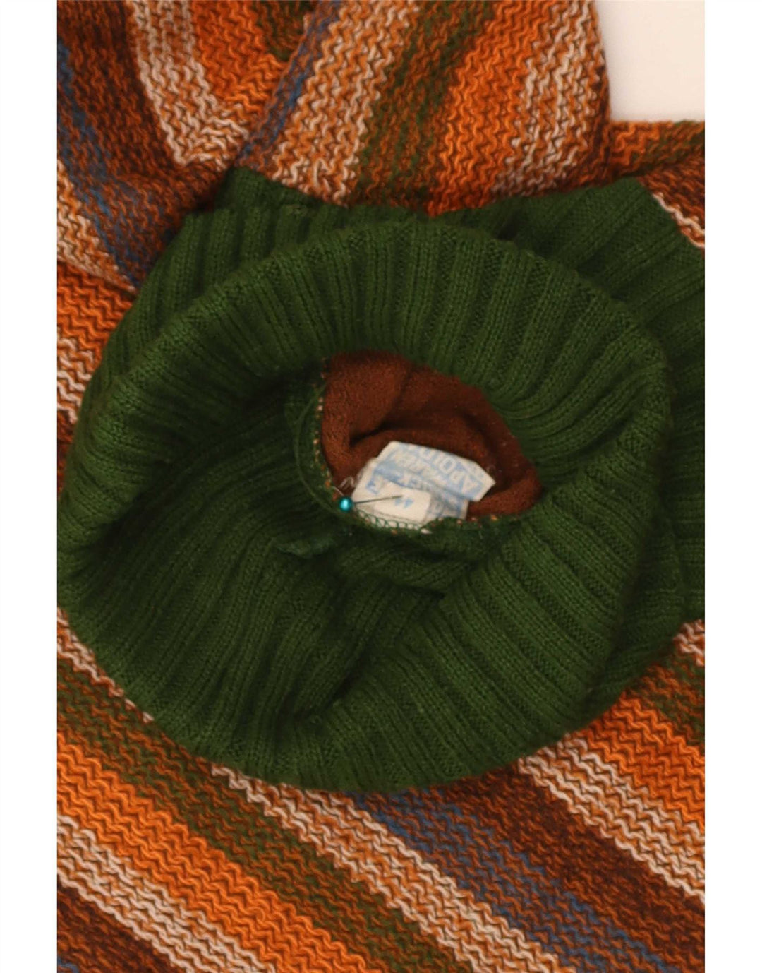 Suéter feminino vintage com gola redonda IT 44 listrado médio multicolorido