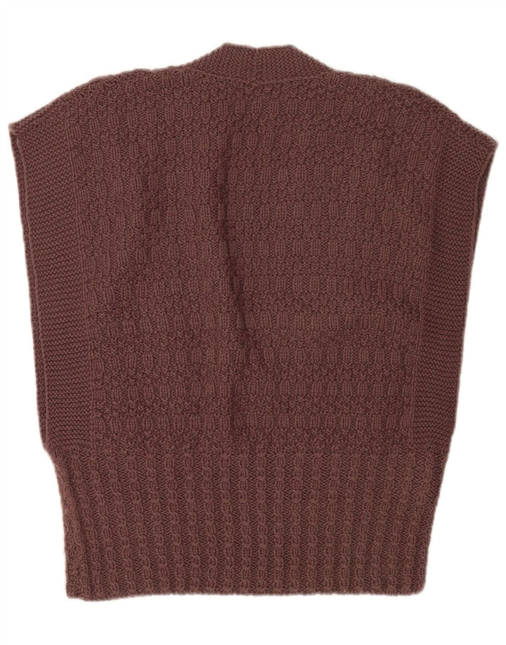 Regata feminina vintage com colete UK 10 pequena marrom