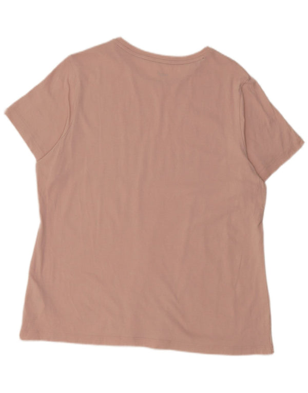 Puma Camiseta Feminina Graphic Top UK 18 XL Algodão Rosa