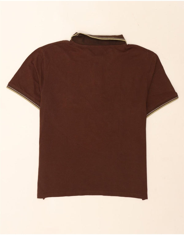 Camisa polo masculina Trussardi XL listrada marrom