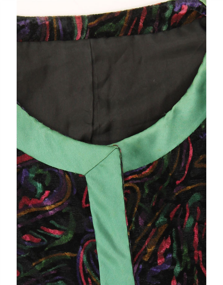 Conjunto de saia feminina VINTAGE com 1 botão e 2 peças Reino Unido 12 médio W32 multicolorido