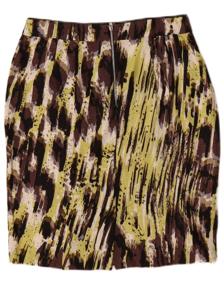 Saia lápis feminina Marks & Spencer UK 8 pequena W27 multicolorida