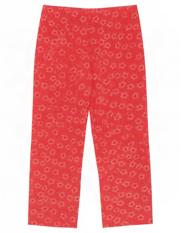 Calça casual feminina Marks & Spencer com padrão abstrato Reino Unido 16/18 grande W36