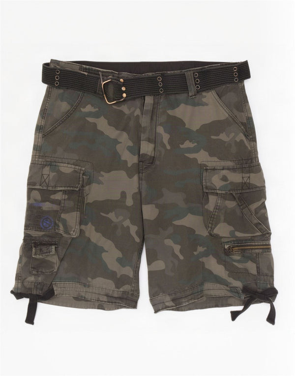 Shorts cargo masculino Brandit 3XL W40 camuflagem verde