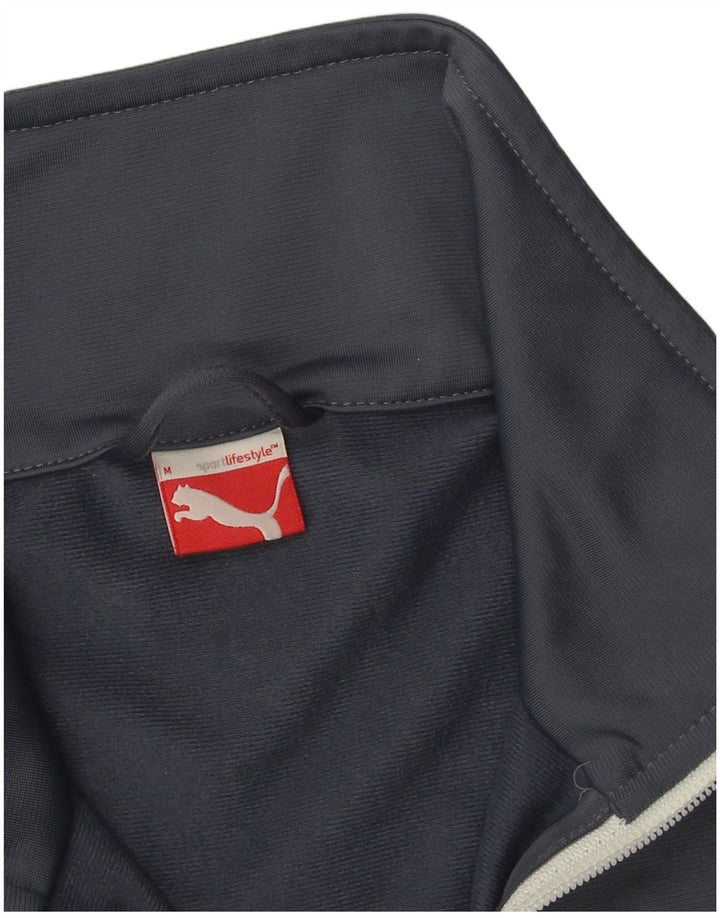 Puma Mens Tracksuit Top Jacket Médio Azul Marinho Colorblock Poliéster