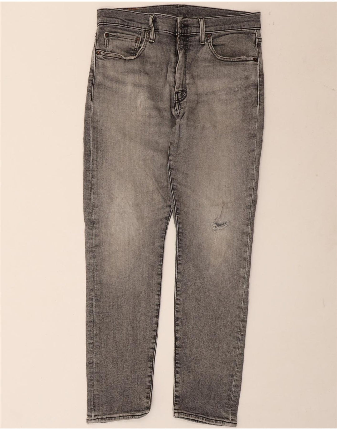 Calça jeans masculina Levi's 512 Distressed Slim Tapered W32 L30 cinza
