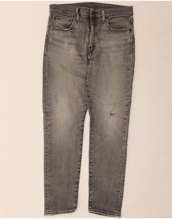 Calça jeans masculina Levi's 512 Distressed Slim Tapered W32 L30 cinza