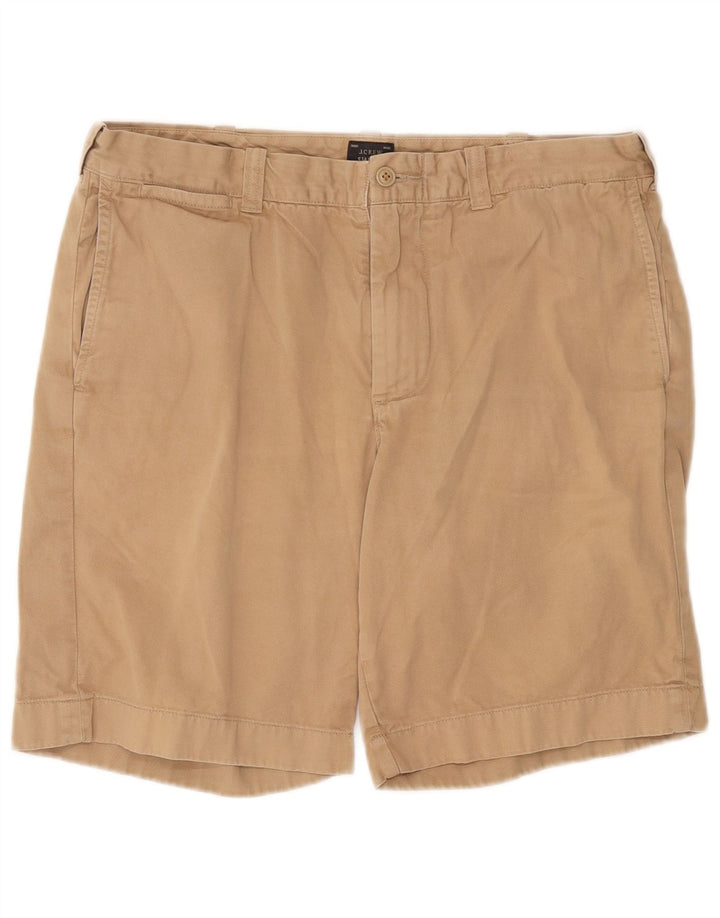J. Crew Mens Stanton Chino Shorts W34 Grande Algodão Bege