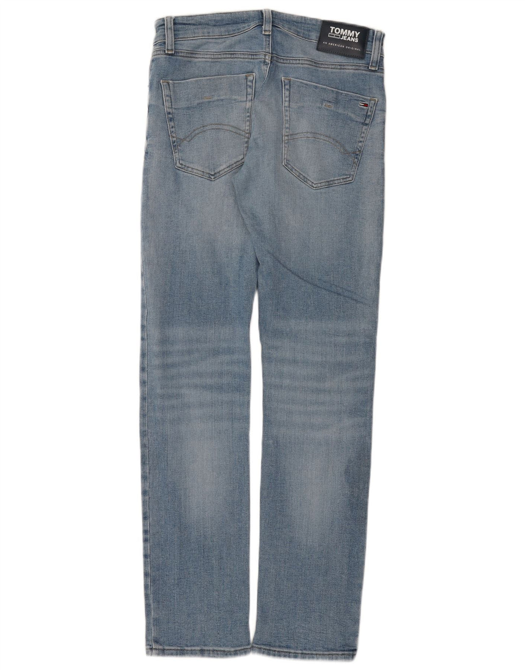 Tommy Hilfiger Masculino Slim Jeans W30 L32 Azul Algodão