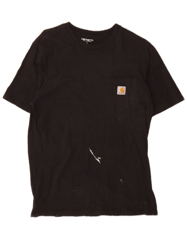 Camiseta masculina Carhartt grande algodão preto