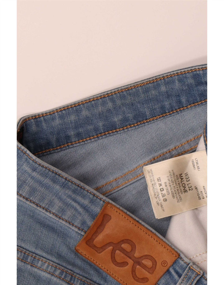 Lee Womens Malone Skinny Jeans W33 L32 Azul Algodão