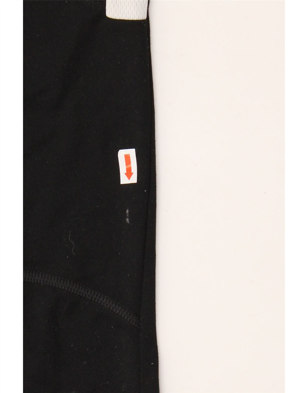 Calça de treino masculina NIKE Dri Fit pequena preta colorblock poliéster