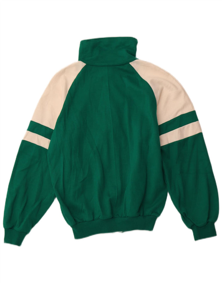 Jaqueta feminina VINTAGE com estampa gráfica IT 48 XL verde colorblock