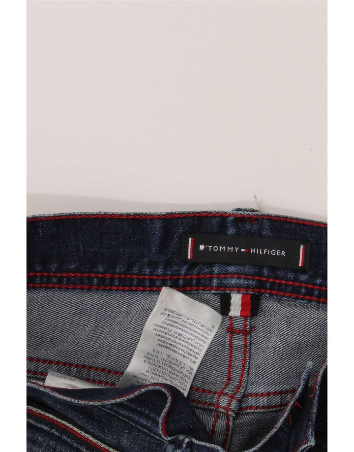 Tommy Hilfiger feminino Bleecker Slim Jeans W13 L28 Azul Algodão