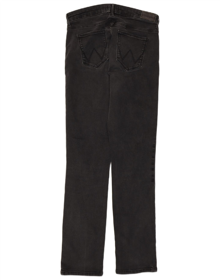 Jeans retos femininos WRANGLER W33 L32 algodão cinza
