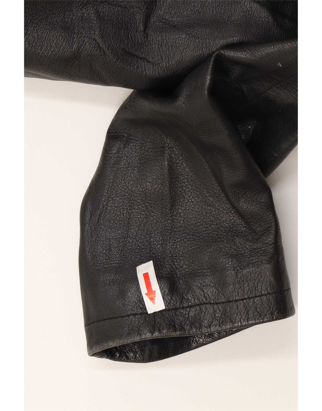 Jaqueta de couro feminina vintage Reino Unido 14 preto médio