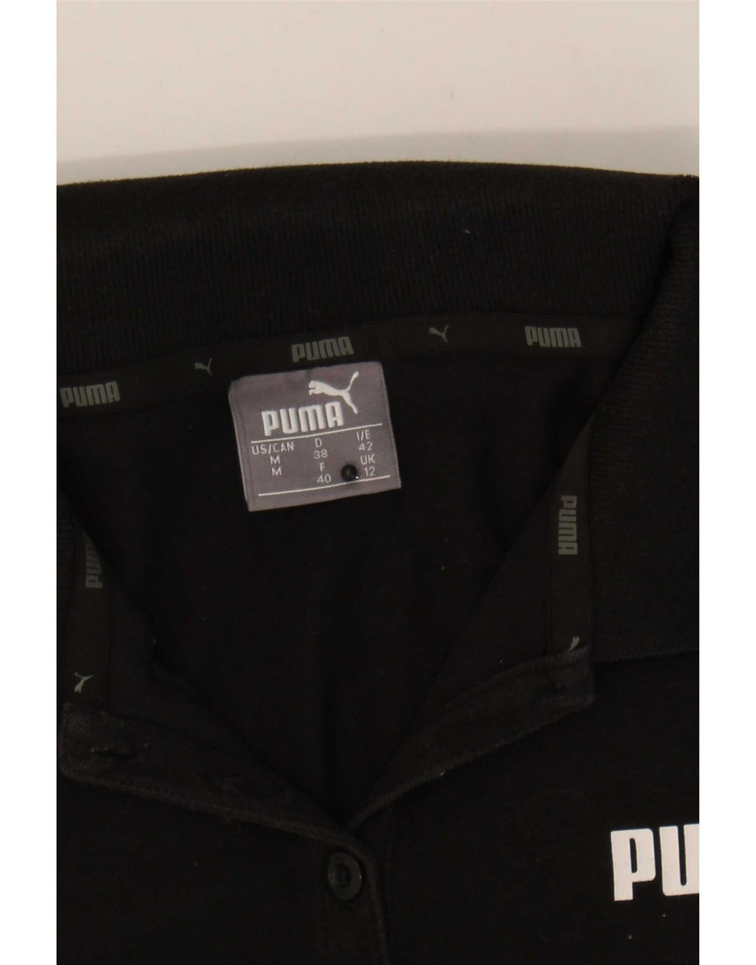 Camisa polo feminina Puma UK 12 média preta